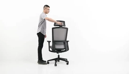 Fabricant chinois de meubles commerciaux ergonomique hauteur réglable chaise de jeu en maille haut dossier chaise de bureau exécutif vente